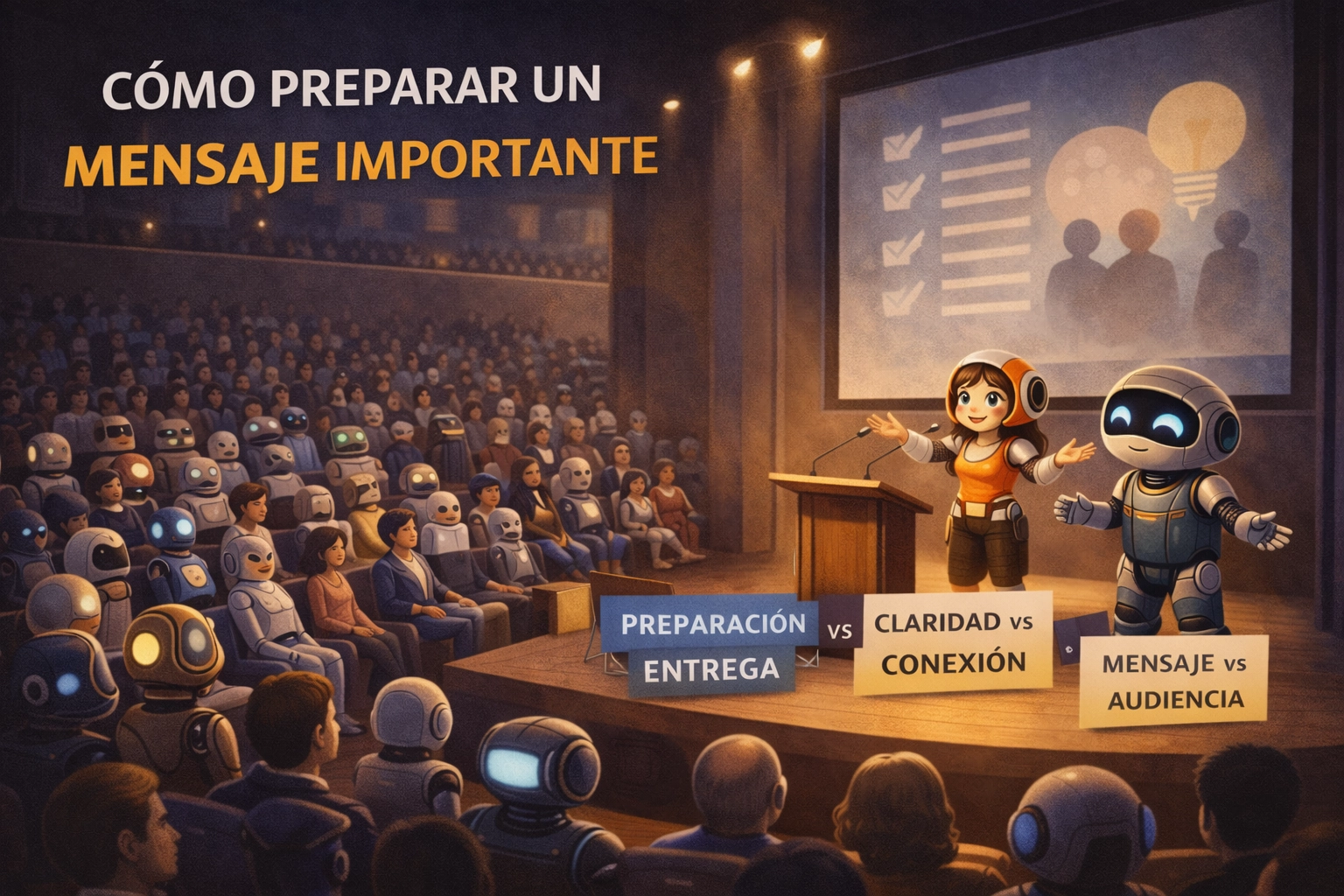 Cómo preparar un mensaje importante