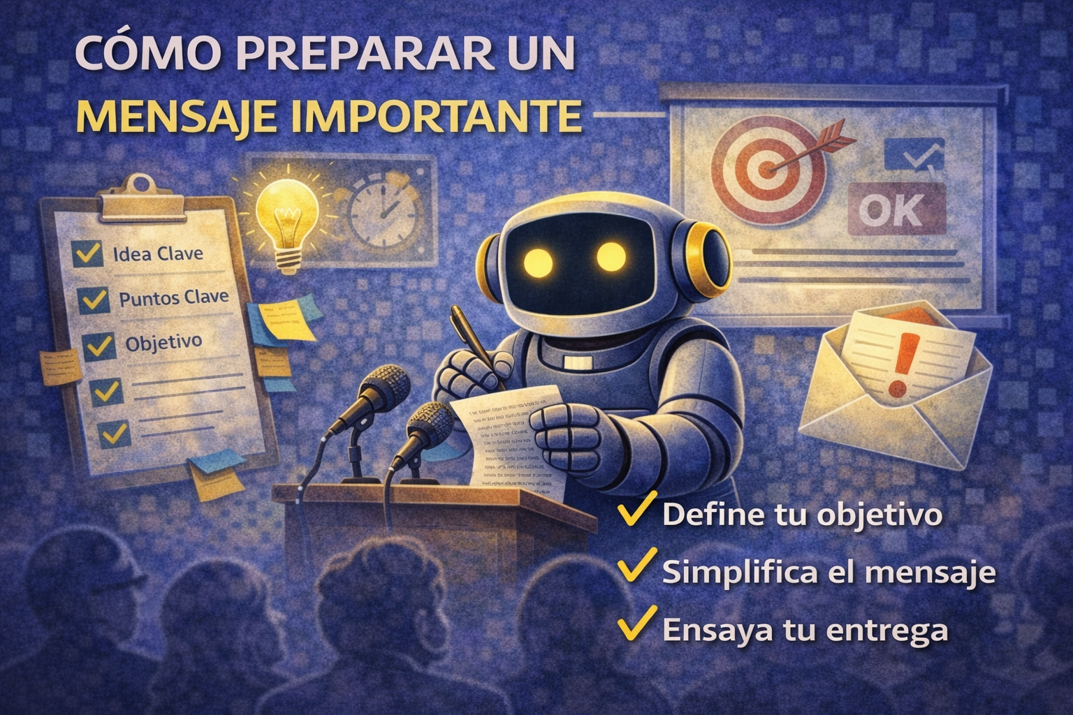 Cómo preparar un mensaje importante