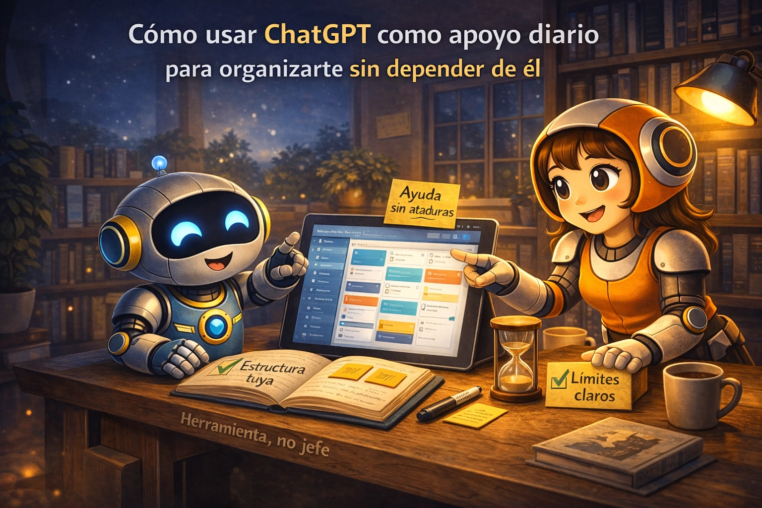 Cómo usar ChatGPT como apoyo diario para organizarte sin depender de él