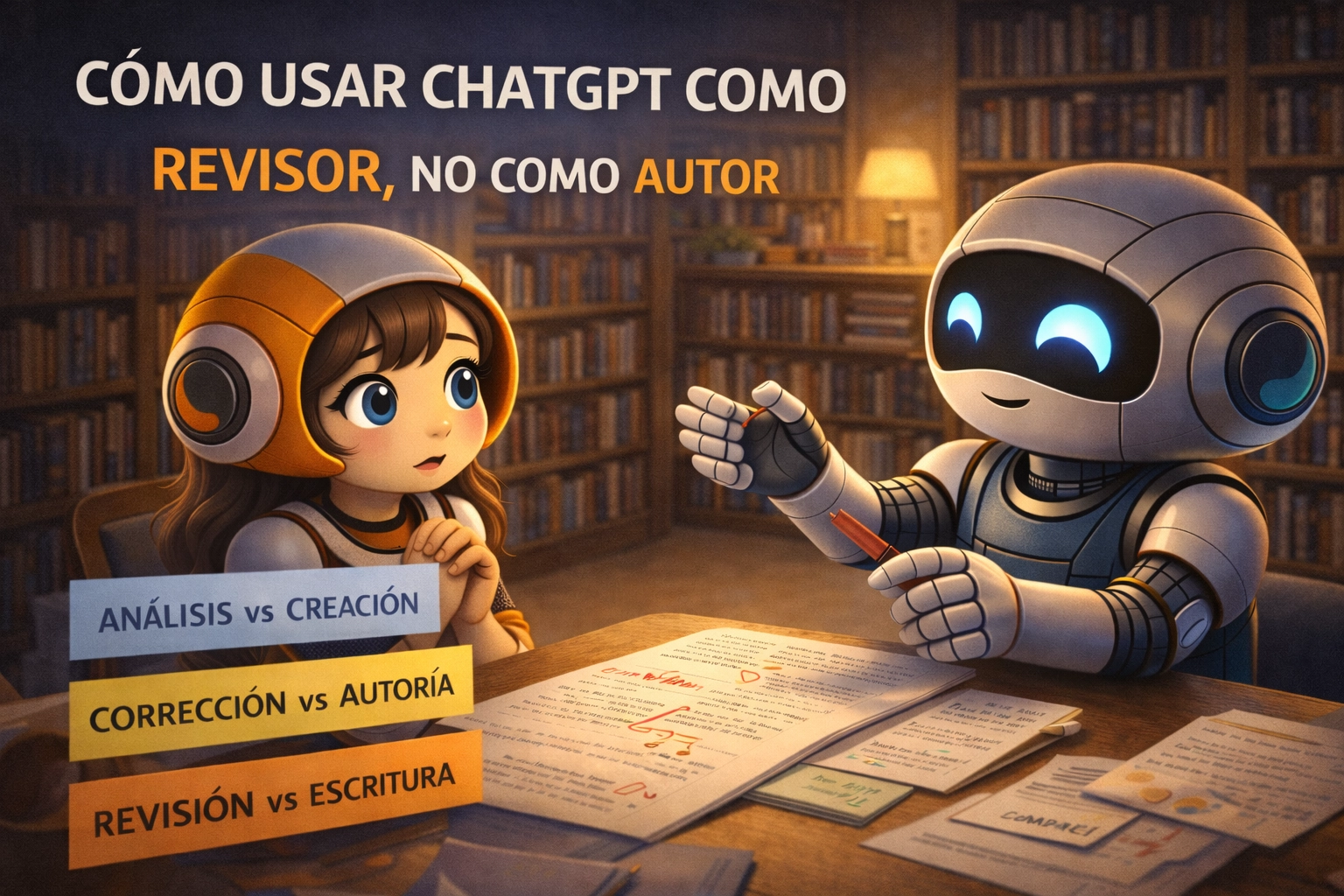 Cómo usar ChatGPT como revisor, no como autor