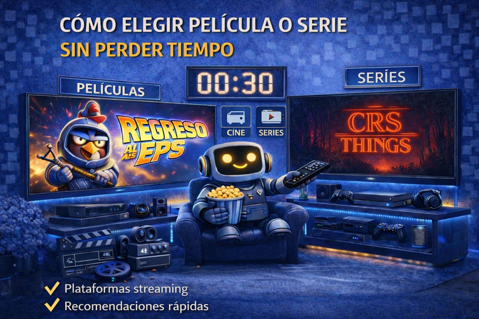 Elegir película o serie sin perder tiempo