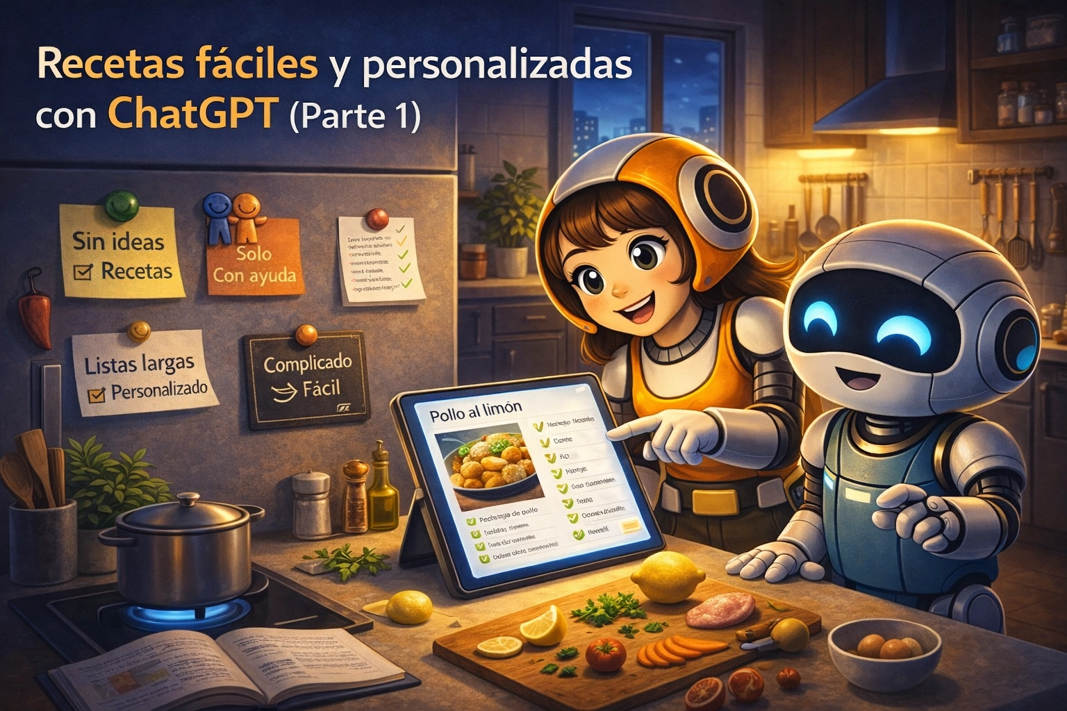 Recetas fáciles y personalizadas con ChatGPT (Parte 1)
